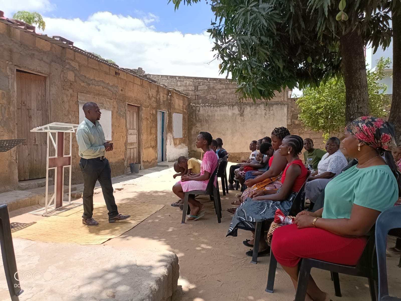 Compassionate outreach — meeting community members with prayer and practical care